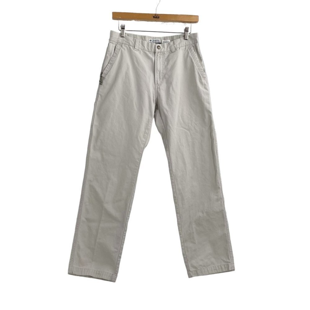 Columbia Zippered Pockets Khakis 100% Cotton Women's Size 10 Classic Casual